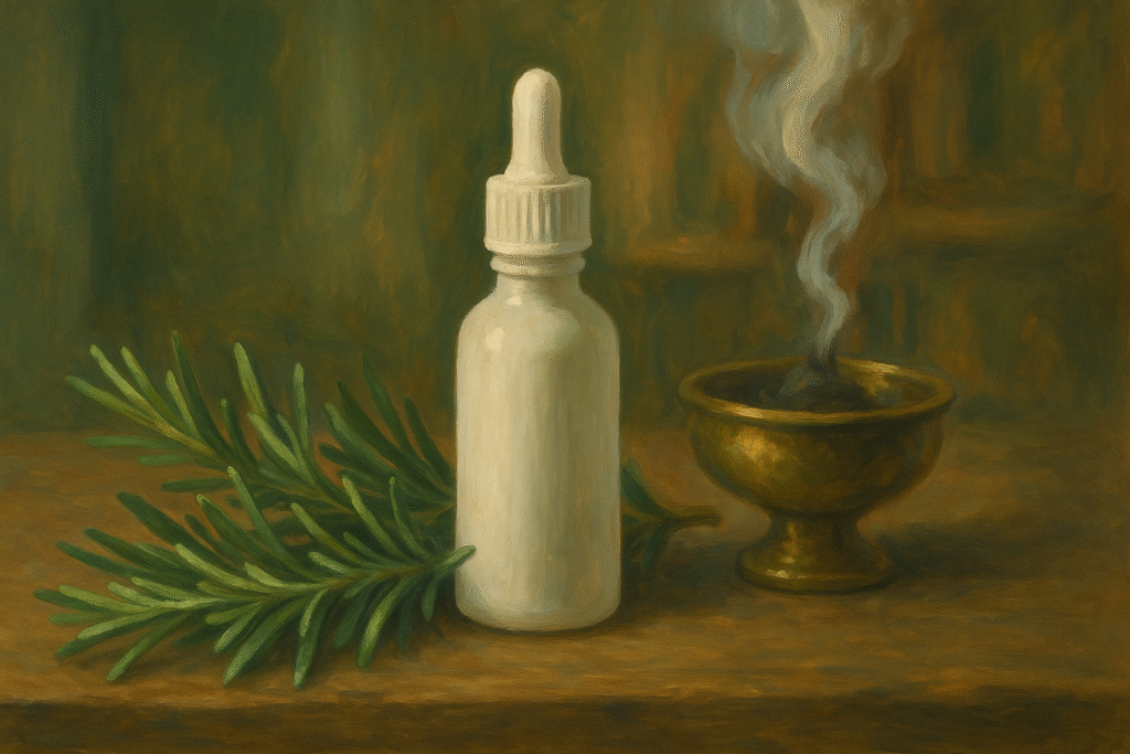 Tintura de Alecrim – planta sagrada usada no curso O Poder Curador das Ervas